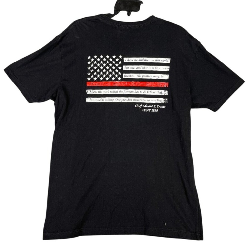 Gettin Salty Firefighter NYC Croker Fire Chief‎ First Responder Shirt Mens M